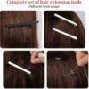 81VCLEsNQdL._AC_SL1500_.jpg Fedmut Hair Extension Tools Kit, 5 Colors 1000Pcs Micro Silicone Rings Beads with Hair Extension Remove Pliers, Pulling Hook, Threads, Needle for Hair Extensions Hair Styling