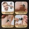 Hair Clippers for Men Cordless Professional Beard Trimmers with LCD Display Electric Grooming Rechargeable Shaver Zero Gapped T/Blade Cutting Kit Gift for Women Men Children