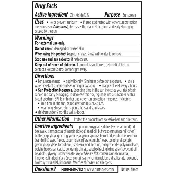 81VeDj-CiL._SL1500_.jpg Burt’s Bees SPF 30 Lip Balm, Island Getaway - Coco Loco, Beaches & Cream, Tropic Like It's Hot, Water-Resistant Sun Care, Natural Origin Lip Treatment, 3 Tubes, 0.15 oz