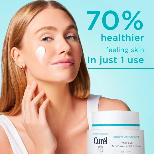 81ViFzGjhL._SL1500_.jpg Curel Japanese Skin Care Intensive Face Moisturizer Cream, Hydrating Face Lotion for Dry to Very Dry Sensitive Skin, Anti-Aging, Fragrance-Free, Anti-Wrinkle Japanese Skin Care, 1.4 Oz