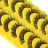 81Vp6zkw7JL._SL1500_.jpg False Eyelashes Russian Strip Lashes D Curl Wispy Natural Look Faux Mink Lashes Like Eyelash Extension Fluffy zanlufly Transparent Band Cat Eye Fake Eyelashes Pack