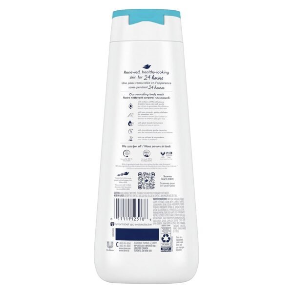 Dove Body Wash Gentle Exfoliating With Sea Minerals 4 Count Instantly Reveals Visibly Smoother Skin Cleanser That Effectively Washes Away Bacteria While Nourishing Your Skin 20 oz