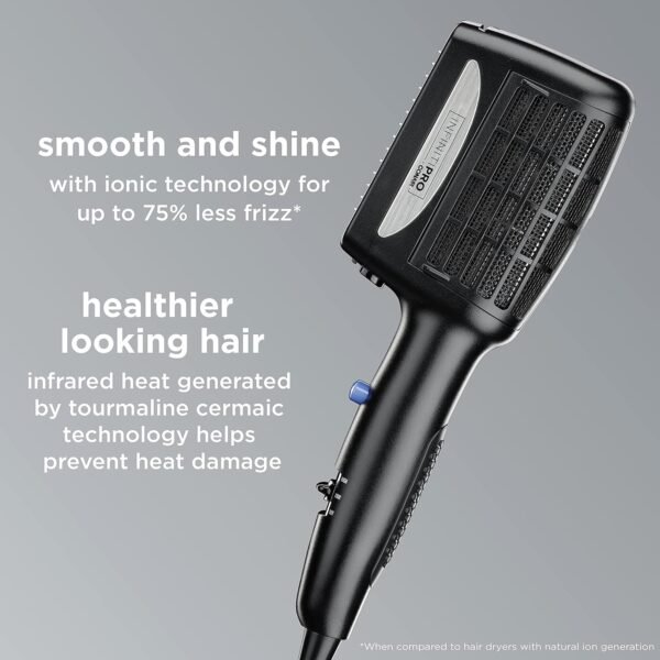81VvrrZFyS._SL1500_.jpg INFINITIPRO BY CONAIR 3-in-1 Styling Hair Dryer, 1875W Hair Dryer with Ceramic Technology and 3 Attachments