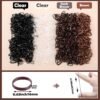 1500 Pcs Hair Bands in 4 Natural Colors - Rubber Hair Ties with Organizer Box and 6 Styling Tools for Women, Girls, Kids