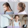 81W0i58rgeL._SL1500_.jpg SALONSILK 9Pcs Hair Comb Set Include Boar Bristle Teasing and Slick Back Hairbrush, Rat Tail Comb, Black Carbon Lift Comb, Edge Control Brush, and Topsy Hair Tail Tools for Women & Girls