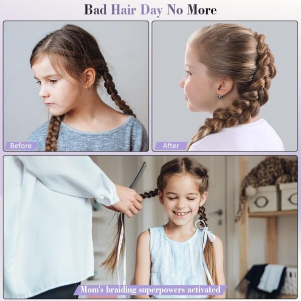 81W0i58rgeL._SL1500_.jpg SALONSILK 9Pcs Hair Comb Set Include Boar Bristle Teasing and Slick Back Hairbrush, Rat Tail Comb, Black Carbon Lift Comb, Edge Control Brush, and Topsy Hair Tail Tools for Women & Girls