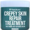 81W4Z3ZuUTL._SL1500_.jpg TreeActiv Crepey Skin Repair Treatment, 8oz, Firming Cream with Hyaluronic Acid & Shea Butter to Deeply Moisturize & Tighten Wrinkly Dry Crepe Skin, 500+ Uses