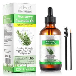 81W5pUEaOeL._SL1500_.jpg Rosemary Oil for Skin Care & Stimulates Hair Growth for Men Women -120ml 100% Pure Rosemary Essential Oil for Eyebrow and Eyelash, Nourishes The Scalp