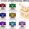 Red Light Therapy for Face,7-Mode Face Mask Led Light Therapy.Red Light for Face, 850nm Near Infrared Conducted FSA Red Light Therapy for Facial,Portable red Light Therapy for use at Home
