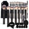 MAANGE Makeup Brushes 30 Pcs Makeup Kit, Multi-functional Makeup Tool Set with 20 Pcs Makeup Brush Foundation Brush Make up Brushes Set with Bag,Black