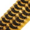 81Wk7mJgv7L._SL1500_.jpg Eyelashes Mink Lashes Fluffy Natural Look False Lashes Wispy Full Eye Lashes 8D 20 mm Long D Curl Strip Eyelashes Pack 10 Pairs Reusable Fake Eyelashes That Look Like Extensions by Goddvenus