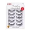 81XPUgWYbZL._SL1500_.jpg KISS So Wispy, False Eyelashes, 'Style #01', 14 mm, Includes 5 Pairs Of Lashes, Contact Lens Friendly, Easy to Apply, Reusable Strip Lashes, Multipack
