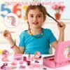 Kids Makeup Kit for Girl, Washable Makeup Set for Girls, Real Makeup for Kids, Girl Toys Princess Children Play Makeup Kit with Cosmetic Case Christmas Birthday Gifts for Girls Age 4 5 6 7 8 Year Old