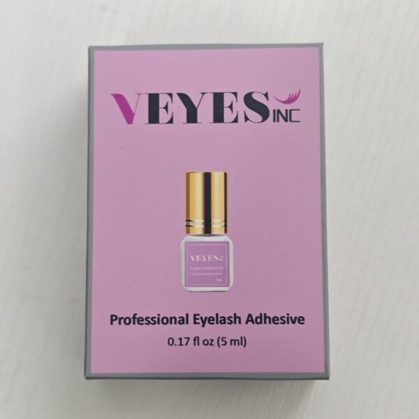 VEYES INC Lash Glue 5 ML 1-2 Sec Drying Time 8 Weeks Bonding Eyelash Extension Glue Black Adhesive for Professional Use Only