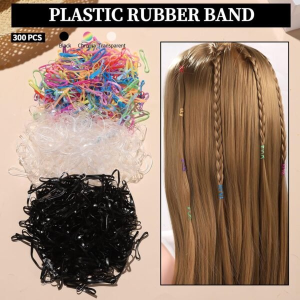 81YDjb4PoRL._SL1500_.jpg FANDAMEI Hair Ties Kit for Women, Velvet Scrunchies, Elastic Rubber Bands, Seamless Hair Ties, Hair Clips, Bobby Pins, U Shaped Hair Pins for Styling, Hair Accessories Kit