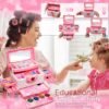 Kids Makeup Kit for Girl - Toys for Girls Washable Make Up for Little Girls,Non Toxic Toddlers Cosmetic Kits,Child Play Makeup Toys for Girls, Age 4-12 Year Old Children Gift