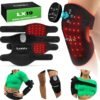 LX19 Red Light Therapy for Knee, Elbow and Shoulder, Triple Chips LED 850 and 660nm, Infrared Therapy for Circulation & Joint Support, Rechargeable, Adjustable Intensity