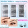 81Yh4qoVMpL._SL1500_.jpg Lash Clusters Wispy Eyelash Clusters Natural C-Curly Cluster Lashes zanlufly Wispy Individual Lashes 150Pcs Eyelash Extension 10 12 14MM DIY Lash Extensional Lash Clusters