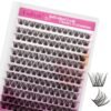 81ZWmFby1nL._SL1500_.jpg Individual Lashes 144pcs D Curl Lash Clusters Mixed Length Individual Lash Extensions Cluster Lashes DIY Lash Extension Supplies Eyelash Clusters (F5-0.07D, 12-18mm)