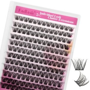 81ZWmFby1nL._SL1500_.jpg Individual Lashes 144pcs D Curl Lash Clusters Mixed Length Individual Lash Extensions Cluster Lashes DIY Lash Extension Supplies Eyelash Clusters (F5-0.07D, 12-18mm)