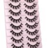 81ZsLYcZoWL._SL1500_.jpg wiwoseo Eyelashes Russian Strip Lashes Fake Eyelashes Russian Volume Natural Wispy Lashes 15MM Natural Lashes 10 Pairs Pack