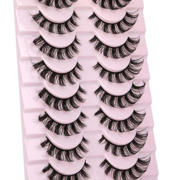 81ZsLYcZoWL._SL1500_.jpg wiwoseo Eyelashes Russian Strip Lashes Fake Eyelashes Russian Volume Natural Wispy Lashes 15MM Natural Lashes 10 Pairs Pack