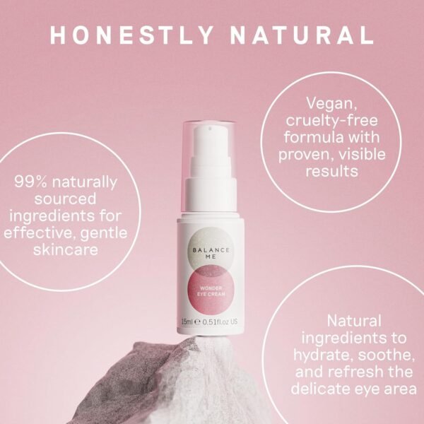 Balance Me Wonder Eye Cream 0.5 fl oz, Dark Circle Under Eye Treatment, Anti-Aging & Anti Wrinkle, Brightens & Reduces Puffy Eyes
