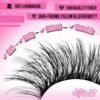 81ahE8LbD8L._SL1500_.jpg Fluff Lash Extension Kit Wispy Eyelash Extension Kit 10-18MM Natural Lash Clusters 180PCS Cluster Eyelash Extensions with Lash Bond and Remover and Lash Applicator DIY Lashes Extension by Pleell