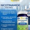 81bQMZ82N7L._AC_SL1500_.jpg aSquared Nutrition Nicotinamide with Resveratrol - 120 Veggie Capsules - Vitamin B3 500mg (Niacinamide Flush Free) - Supplement Pills to Support NAD, Skin Cell Health & Energy