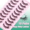 81bYtbIM2IL._SL1500_.jpg False Eyelashes Fluffy Look Strip Lashes Mink Wispy Fake Lashes Charming Fake Eyelashes By GEMERRY, 10 Pairs
