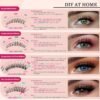 Waltz Lash Clusters Kit - Lash Clusters Lash Extension Kit with Bond and Seal Eyelash Cluster 20D30D40D50D-0.07D Cluster Eyelash Extensions Eyelash Extension Kit DIY at Home