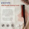 Spornette Little Wonder Rat Tail Comb - Hair Comb for Teasing, Backcombing & Sectioning - Adds Hair Volume to Fine & Thinning Hair - Heat-Resistant, Durable & Portable