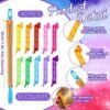 81cMLkvl7NL._SL1500_.jpg Yilloog 40 Pieces Hair Curlers Kit Heatless Spiral Curlers Tools with 2 Styling Hooks and 1 Storage Bag Multicolor Magic Curls Rollers for Women Long Medium Short Hair Classic Style