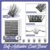 Self Adhesive Eyelashes, 156 PCS Self Adhesive Eyelash Clusters, No Glue Needed, Dual-row Glue Strips 8-16mm Mixed Individual Lash Extension Super Sticky Reusable False Lashes