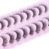 81ck9y6m6pL._SL1500_.jpg Natural Lashes Kit with Lash Glue 3D False Eyelashes Wispy 12mm Short Cat-Eye Lashes with 5ML Clear Eyelash Glue 9 Pairs Fake Eyelashes with Glue by TOOCHUNAG