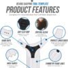 81co9pMCgiL._AC_SL1500_.jpg Beard Shaper & Beard Shaping Tool for Men, Beard Lineup Guide Template, Perfect for Styling and Edging, Includes Dual Action Beard Comb & Barber Pencil Liner