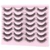 81d6F-lWh7L._SL1500_.jpg FARRED Natural Lashes Short Eyelashes Wispy False Mink Lash Pack 14 Pair Natural Look Fluffy Cat Eye Strip Eyelash Small Fake Lashes Full Pestañas Sets for MUA and Beginners Daily Makeup (F1 | 8-14mm)