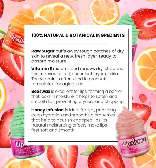 81d6TcFlmL._SL1500_.jpg Lipalene HoneyLuxe - 100% Natural Lip & Cuticle Scrub (2 oz, Creamsicle Orange)