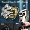 7D Head Shavers for Bald Men, Upgrade 5 in 1 Waterproof Electric Razor Men's Grooming Kit, Detachable Wet/Dry Anti-Pinch Head Shavers for Bald Men, LED Display Type-C Charge Head Shaver