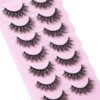 81dIlQF6cZL._SL1500_.jpg FANXITON Wispy False Eyelashes Natural Look Short Mink Lashes 3D Faux Mink Eyelashes 7 Pairs Pack