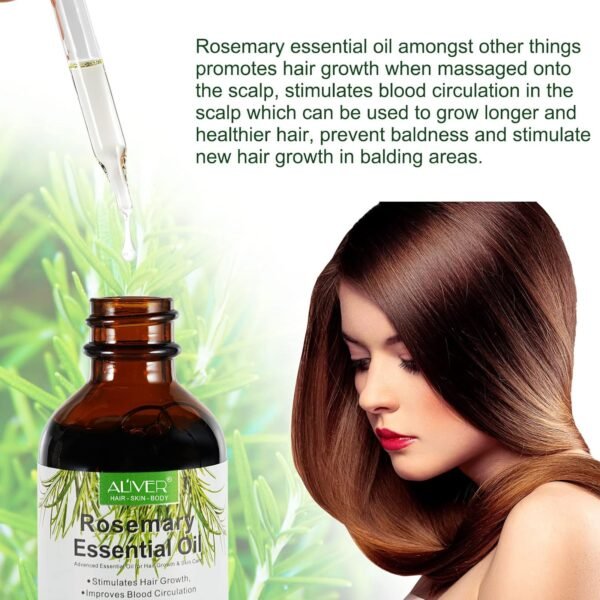 81dN8CseVDL._SL1500_.jpg 2 Pack Rosemary Oil for Hair Growth, Natural Essential oil with Aromatic Experience, Organic Pure Rosemary Essential Oil for Beard Growth, Eyelash Care, Nourishes the Scalp, Skin Care