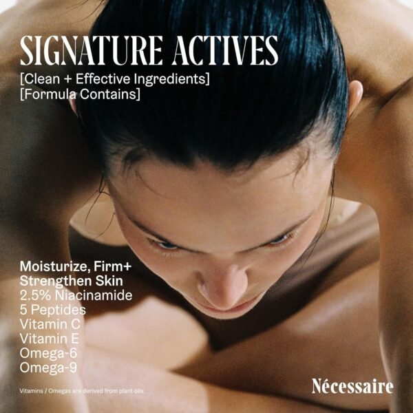 81dVHXRX3cL._SL1500_.jpg Nécessaire The Body Lotion with Pump. Santal. Multi-Peptide Firming Lotion to Moisturize, Firm, Strengthen. 2.5% Niacinamide, Vitamin C/E + Omega 6/9. 450ml / 15.2 fl oz