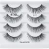 Ardell Faux Mink Lashes False Eyelashes 811 - Luxuriously Lightweight, Knot-Free Invisiband, Reusable Strip Lashes, 4 Pairs, 1 Pack