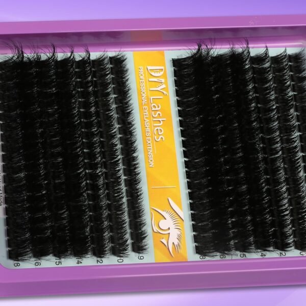 C Curl Lash Clusters Extensions 280 Pcs Individual Eye lash Clusters 100D Cluster Eyelash Lashes Wispy Clusters Lashes Makeup at Home - DIY Lash Extension Kit for Self Application (9-18MM) Mix