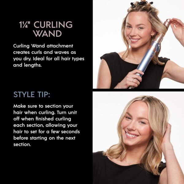 81dwJTc4BYL._AC_SL1500_.jpg INFINITIPRO by CONAIR DigitalAIRE Multi Hair Styler, Air Styling System for Curls, Waves, Blowouts & Volume, 4 Attachments to Personalize Your Look Plus Storage Bag, Light Blue