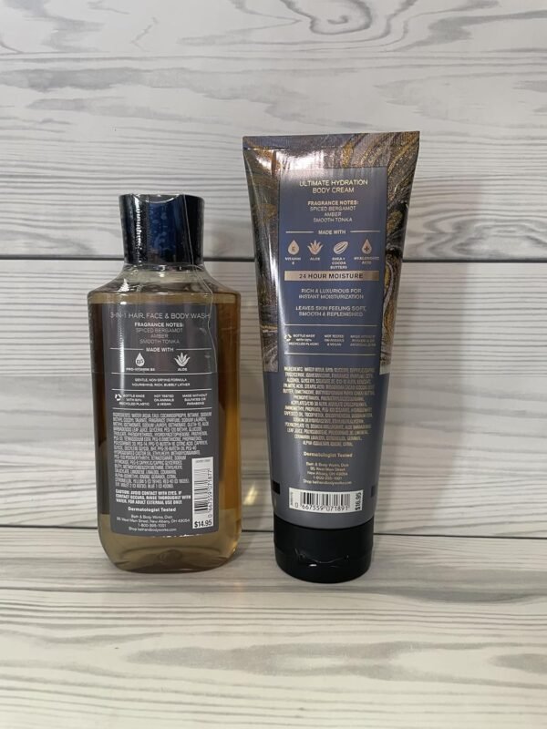 Bath & Body Works After Dark Men's 3-in-1 Hair, Face & Body Wash and Body Cream 2 Piece Set