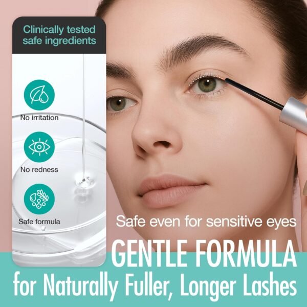 LASHVIEW Eyelash Growth Serum (0.17fl.oz / 5ml) - Premium Lash Enhancer for Longer, Thicker, Fuller Lashes - Strengthens & Conditions Lashes - Safe & Effective Formula for Visible Results in 2 Weeks