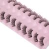 81eQRlqLg3L._SL1500_.jpg FANXITON Half Lashes Natural Look Wispy 10 Pairs Cat Eye Lashes 3D False Eyelashes Full Soft 15 MM Short Faux Mink Lashes Sets Pack