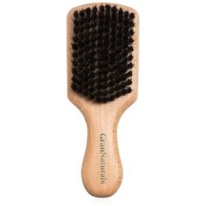 81emG3nvVL._SL1500_.jpg GranNaturals Soft Boar Bristle Slick Back Hair Brush - Hairbrush for Smoothing, Fades, Beards, 360 Waves to Style, Polish, & Lay Down Hair to Create a Sleek Ponytail Bun Hairstyle for Women & Men