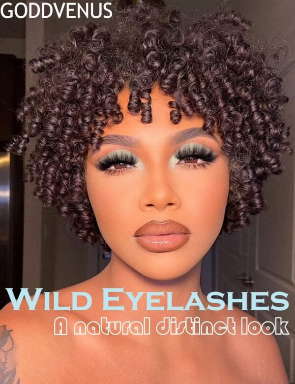 81emzllducL._SL1500_.jpg Eyelashes Mink Lashes Fluffy Natural Look False Lashes Wispy Full Eye Lashes 8D 20 mm Long D Curl Strip Eyelashes Pack 10 Pairs Reusable Fake Eyelashes That Look Like Extensions by Goddvenus